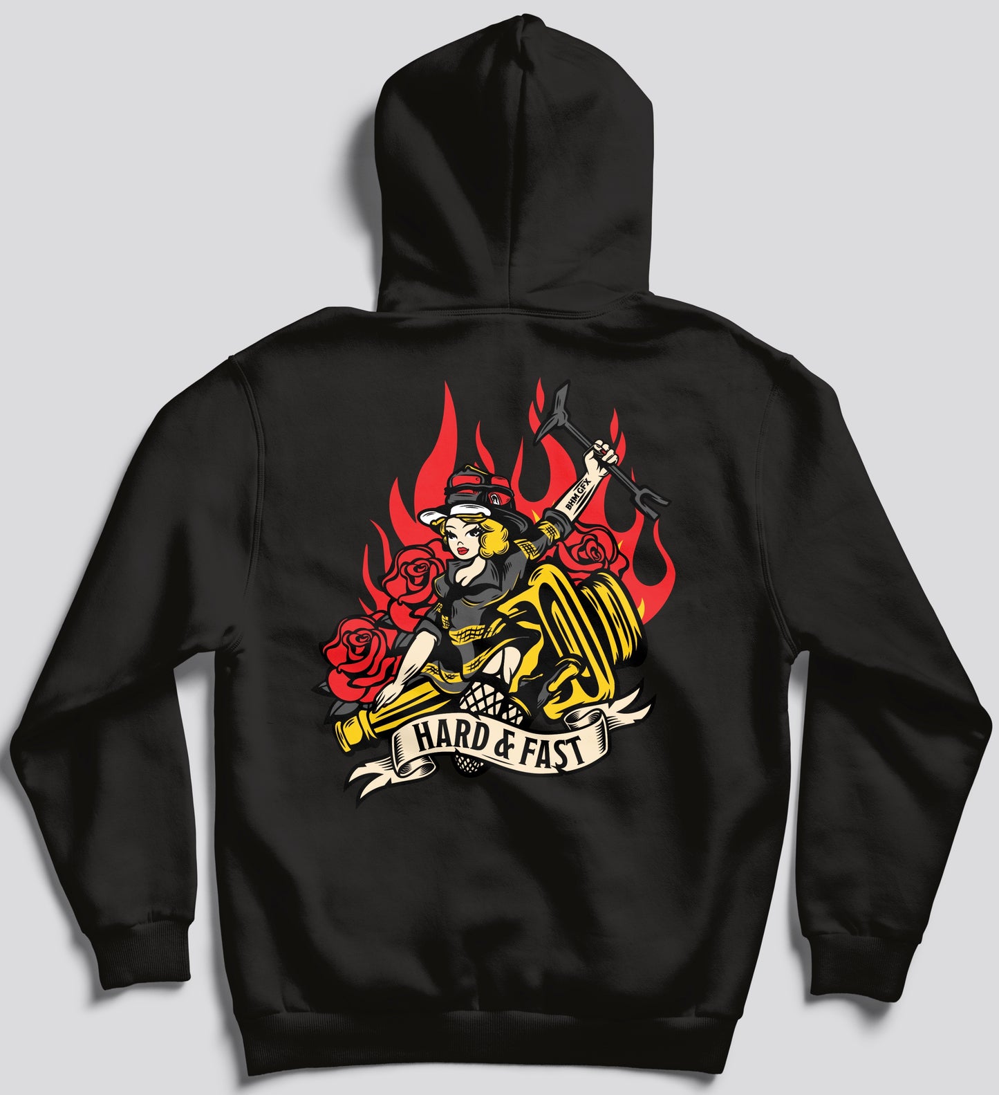 Hard & Fast Black Hoodie