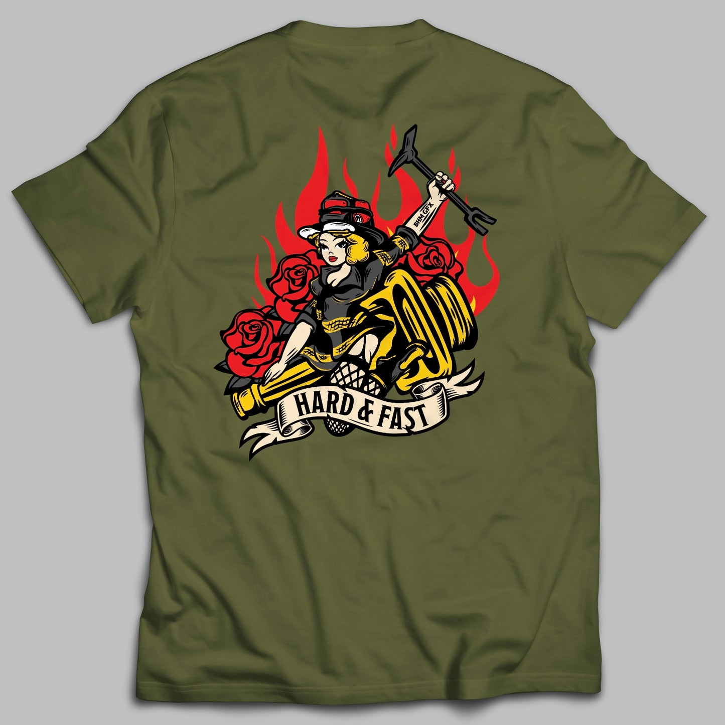 Hard & Fast Military Green Shirt