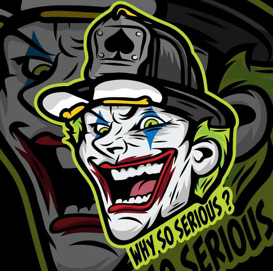 "Why So Serious?" Joker Helmet Sticker
