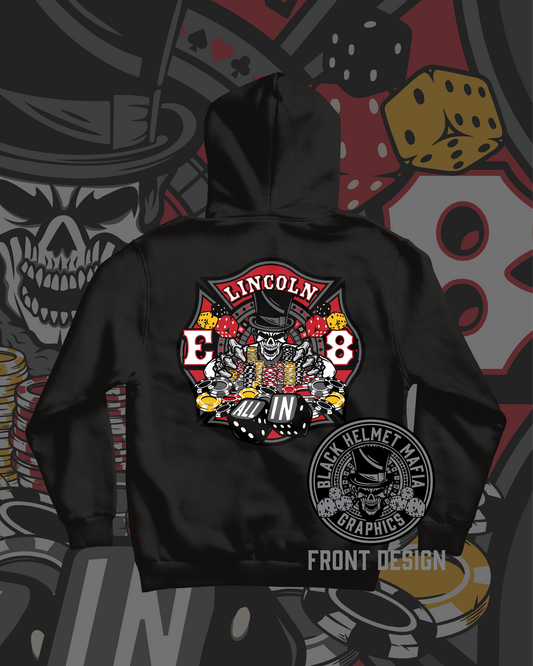 "All In" Lincoln Fire Engine 8 Collaboration Hoodie