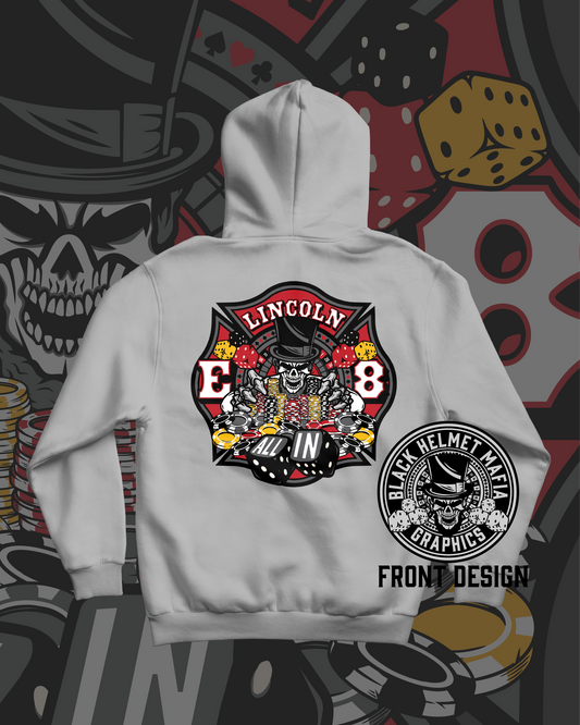 "All In" Lincoln Fire Engine 8 Collaboration Hoodie