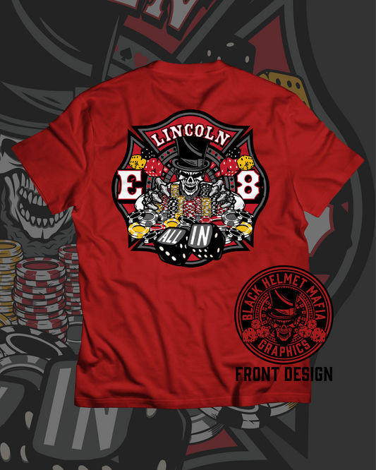 "All In" Lincoln Fire Engine 8 Collaboration Short Sleeve